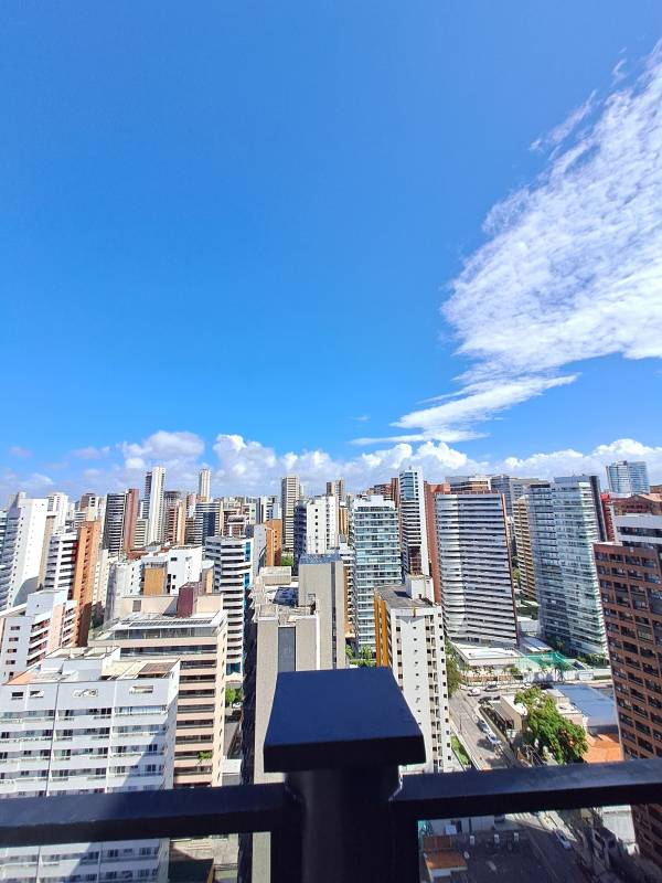 Rooftop flat vista cidade